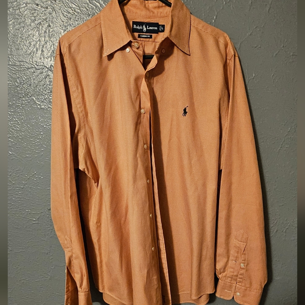 Ralph Lauren Men's Orange Shirt